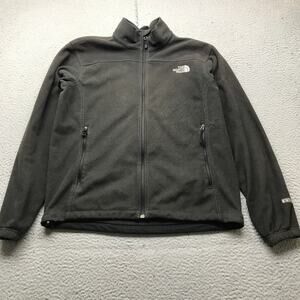 The North Face Windwall 1 Fleece Jacket Mens Medium ANKU Black Full Zip